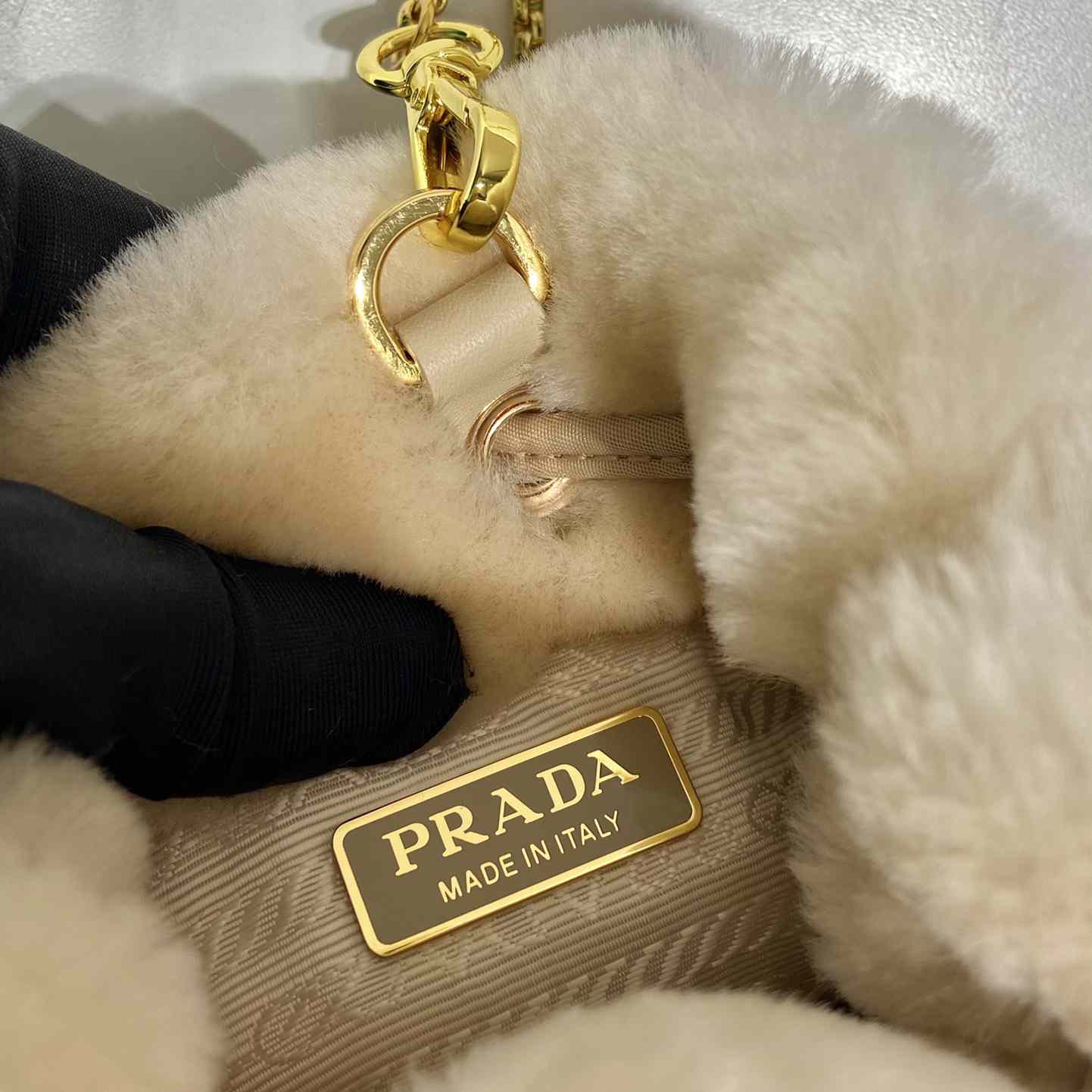 Prada Shearling Mini-pouch - PerfectKickZ