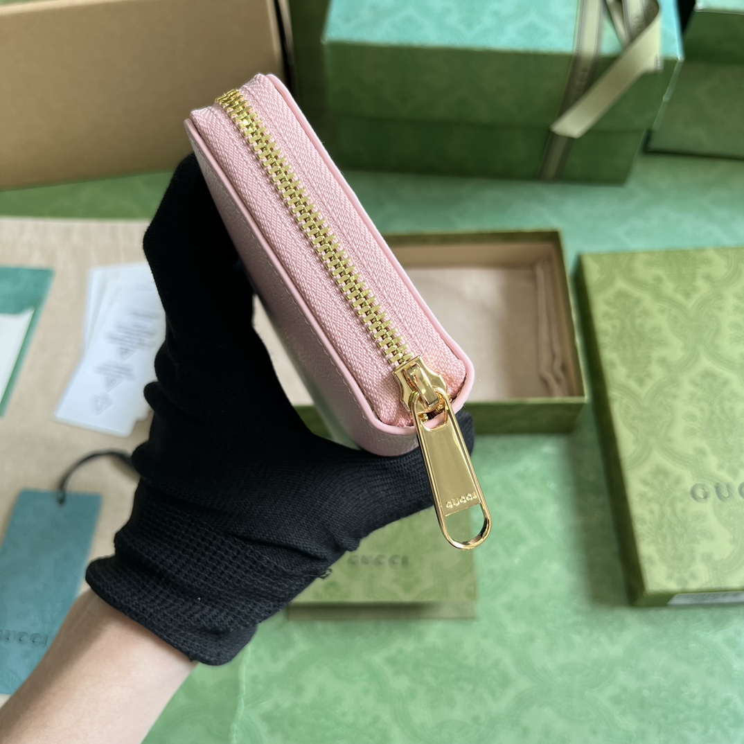 Gucci Zip Around Wallet With Gucci Script (20x 12.5 x4cm) - PerfectKickZ