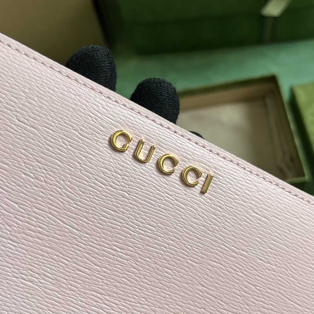 Gucci Zip Around Wallet With Gucci Script (20x 12.5 x4cm) - PerfectKickZ