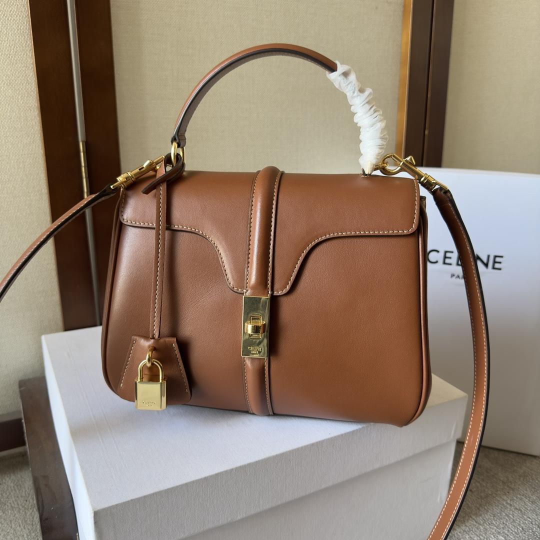 Celine Small 16 Bag In Natural Calfskin - PerfectKickZ