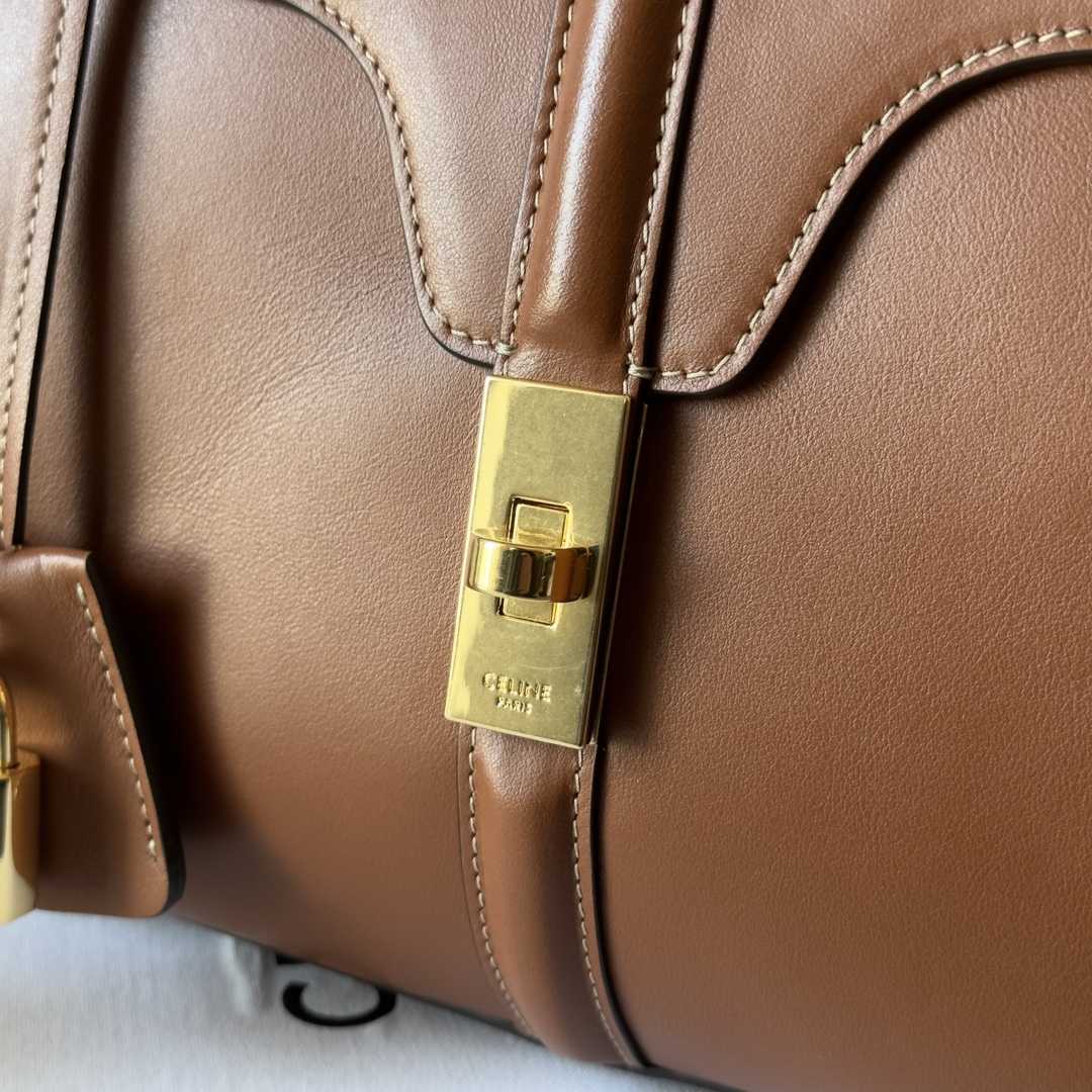 Celine Small 16 Bag In Natural Calfskin - PerfectKickZ