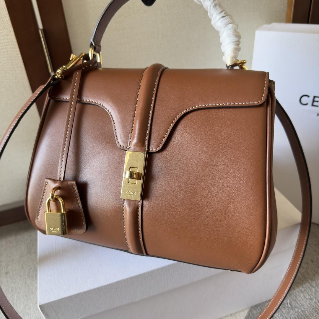 Celine Small 16 Bag In Natural Calfskin - PerfectKickZ
