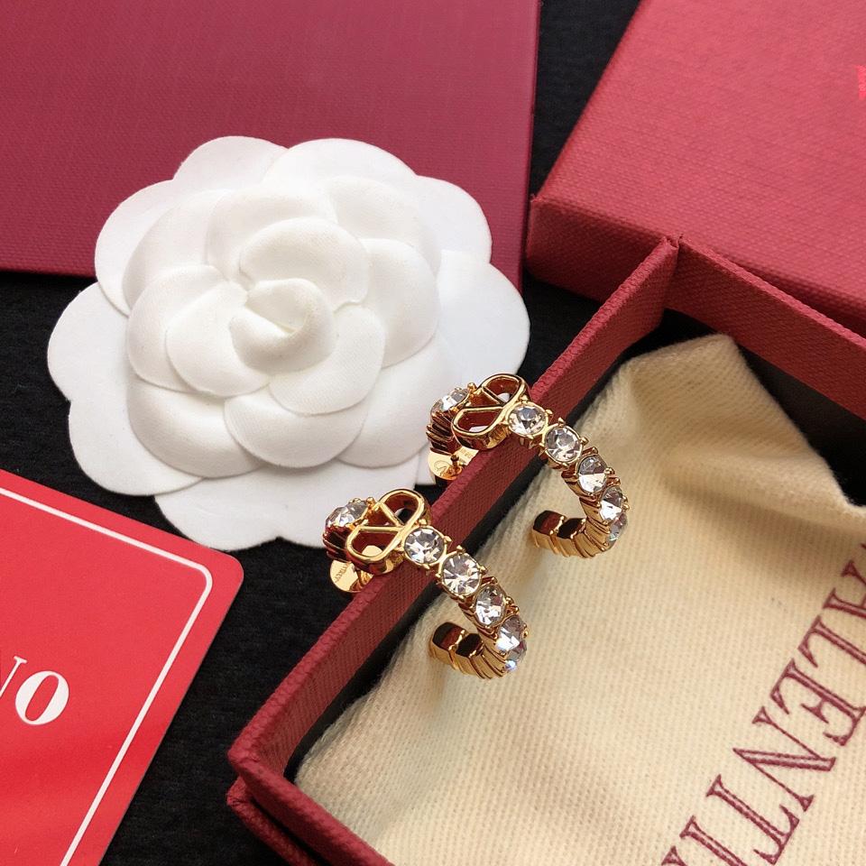 Valenti Vlogo Signature metal and Swarovski® crystal earrings - PerfectKickZ