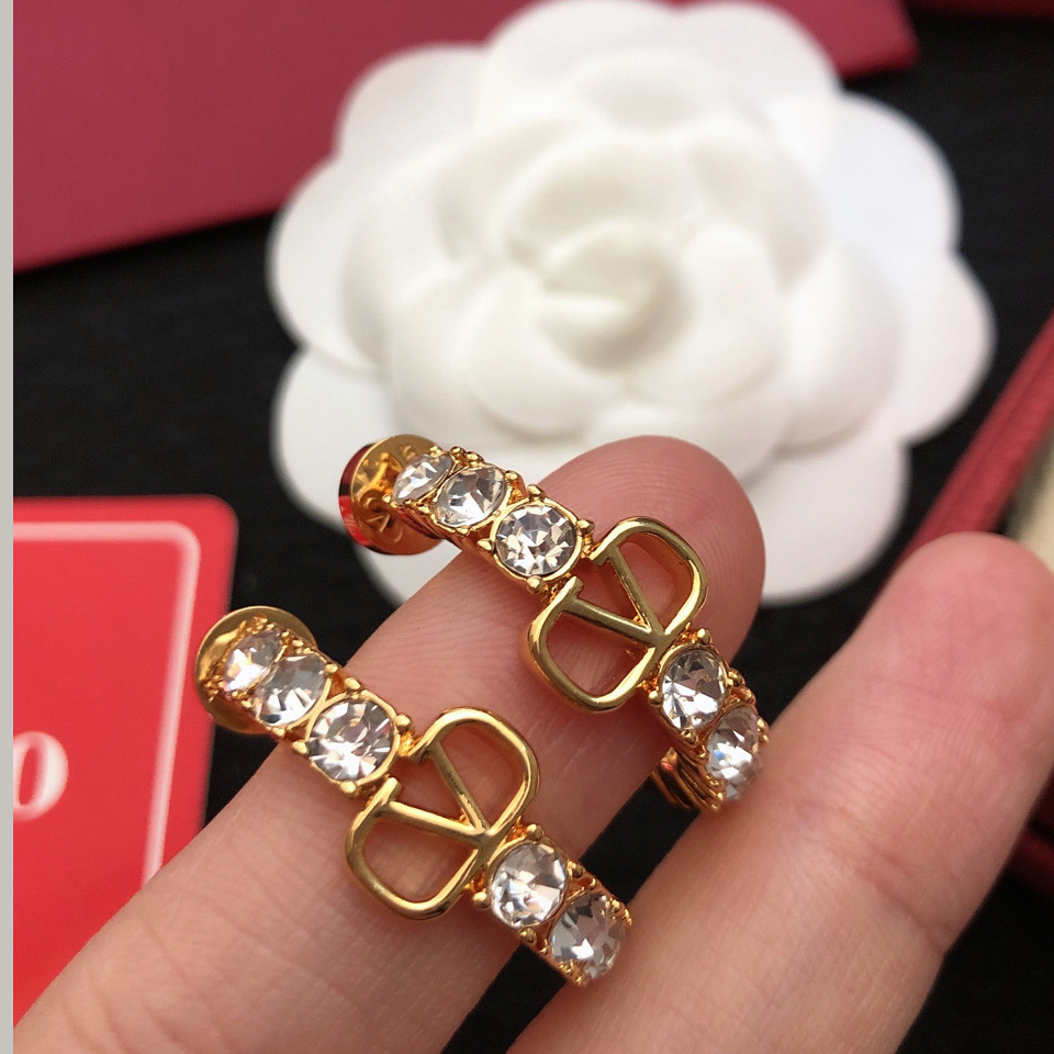 Valenti Vlogo Signature metal and Swarovski® crystal earrings - PerfectKickZ