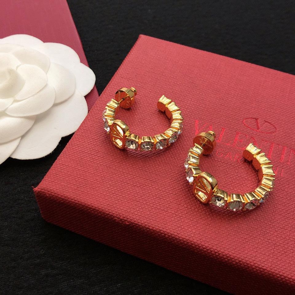 Valenti Vlogo Signature metal and Swarovski® crystal earrings - PerfectKickZ