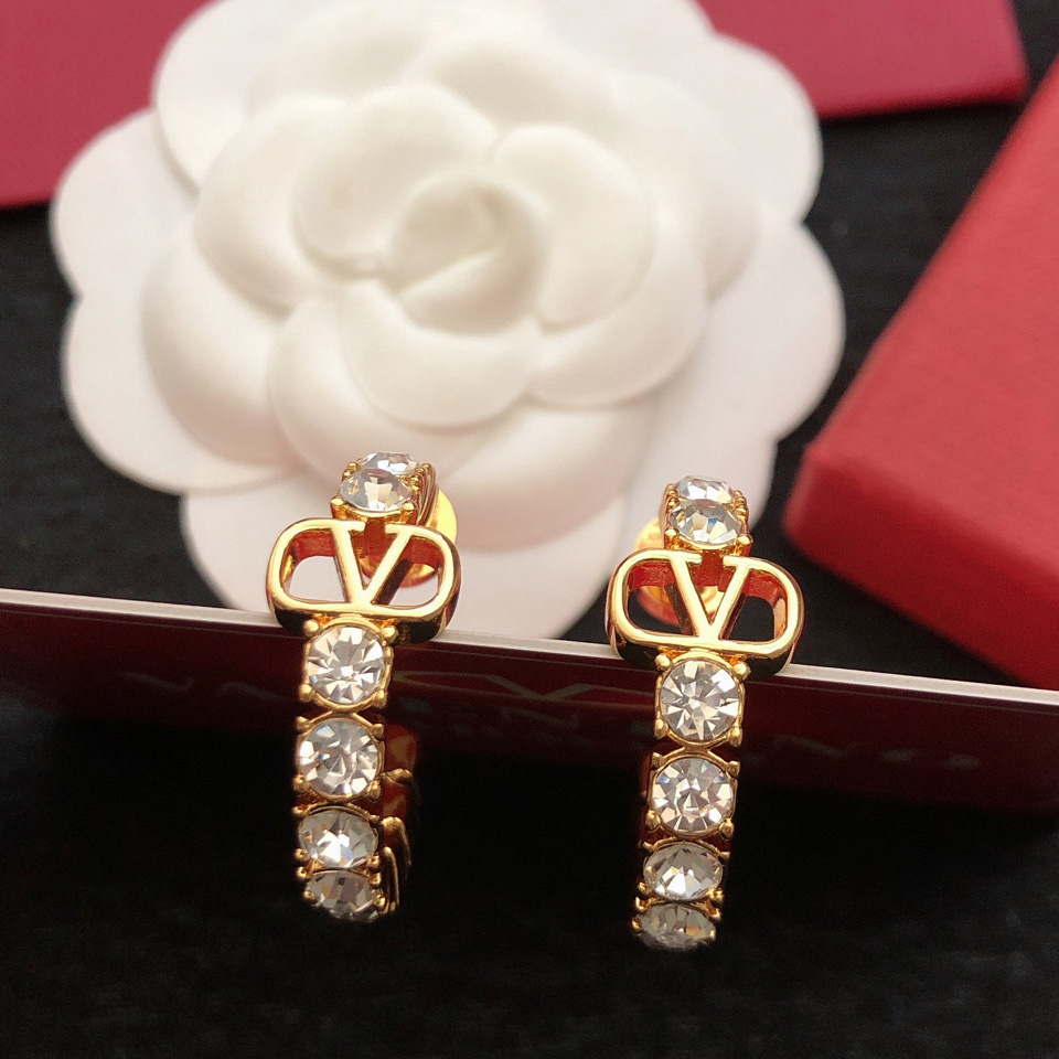 Valenti Vlogo Signature metal and Swarovski® crystal earrings - PerfectKickZ