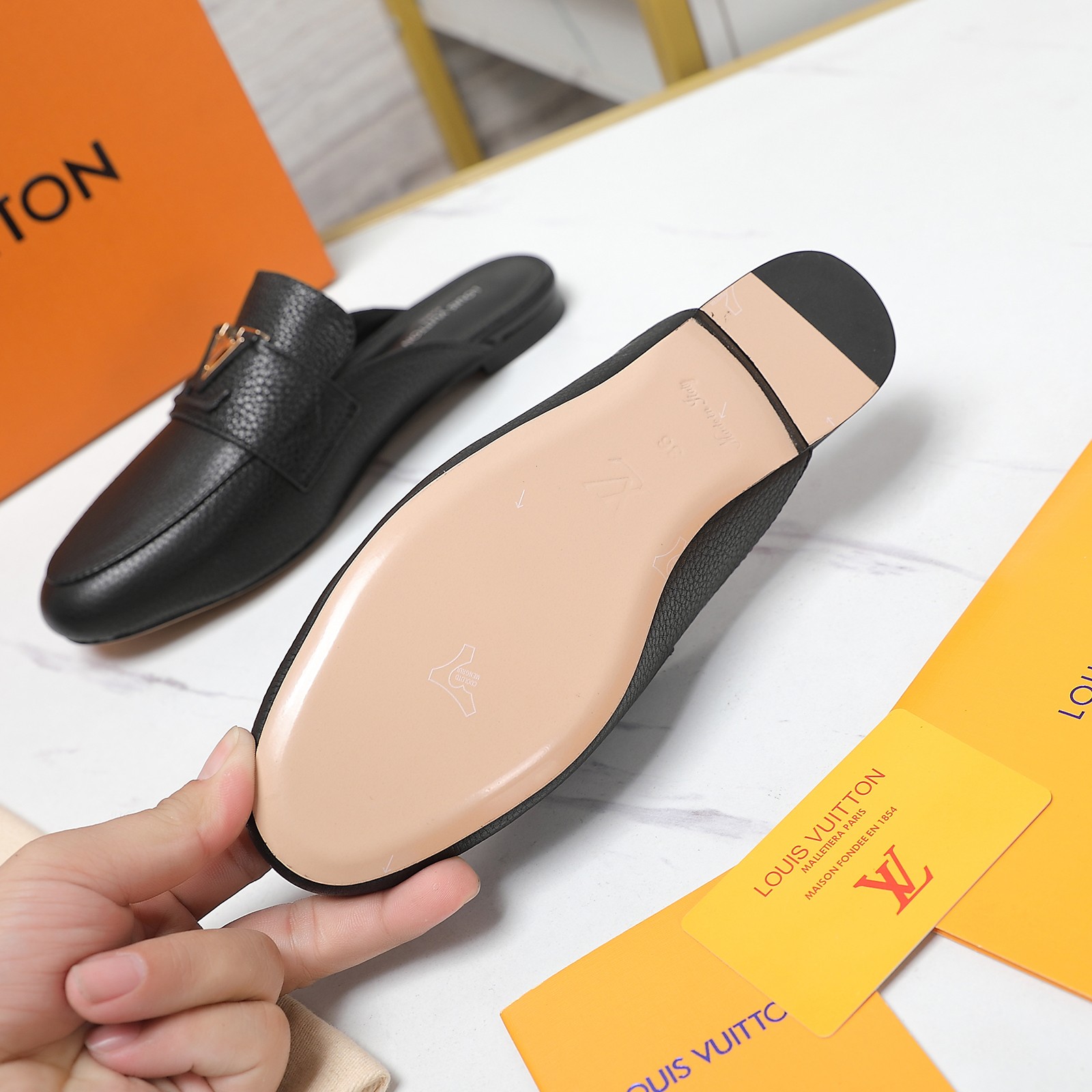Louis Vuitton LV Capri Open Back Loafer - PerfectKickZ