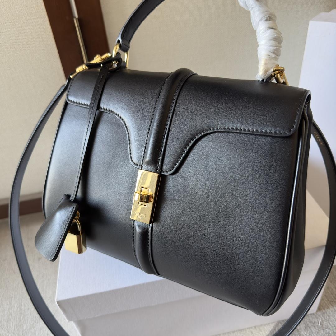 Celine Small 16 Bag In Satinated Calfskin - PerfectKickZ