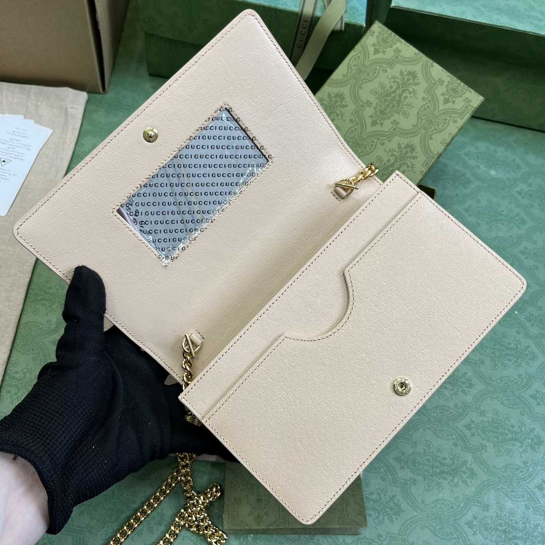 Gucci Chain Wallet With Gucci Script (12.5x 20x 4cm) - PerfectKickZ