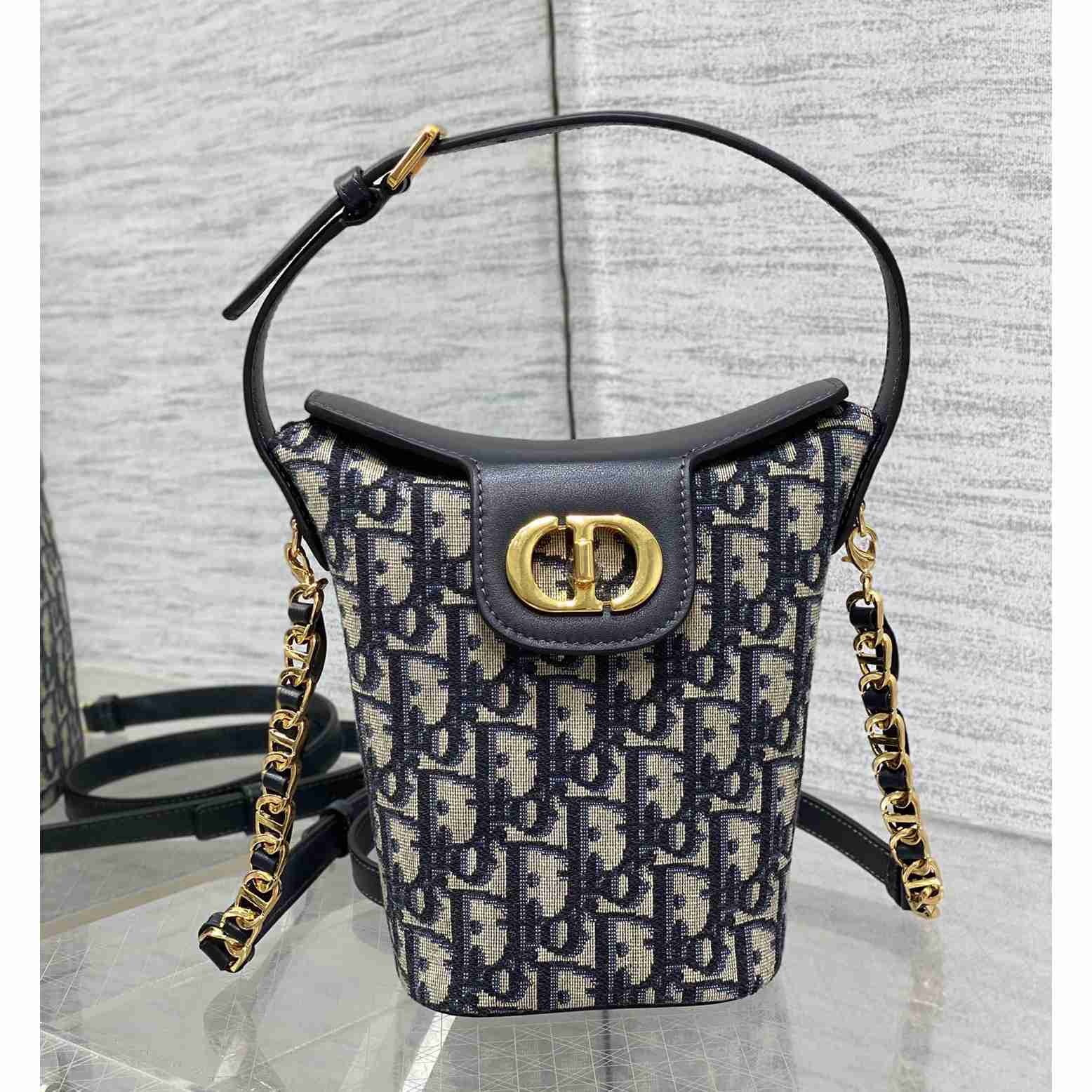 Dior 30 Montaigne Dior Amber Mini Bucket Bag - PerfectKickZ