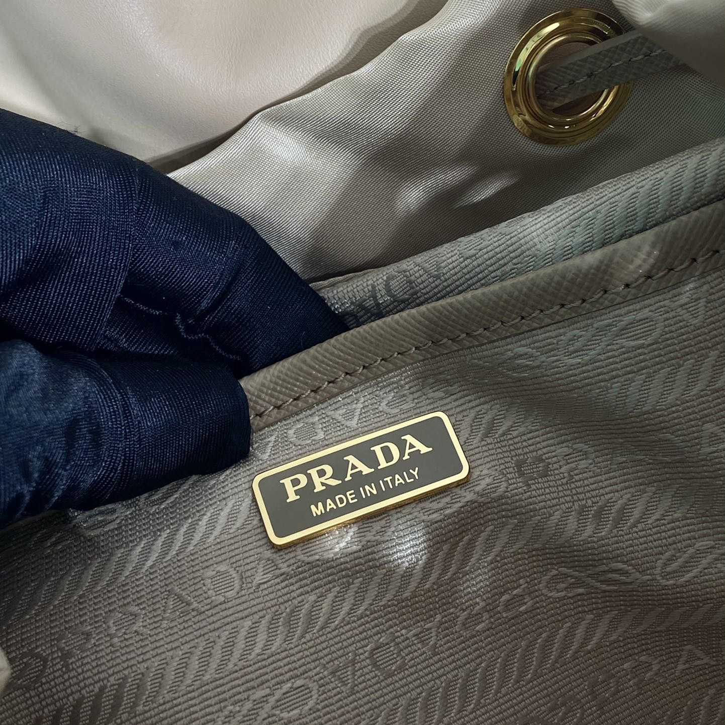 Prada Re-Nylon And Shearling Backpack - PerfectKickZ