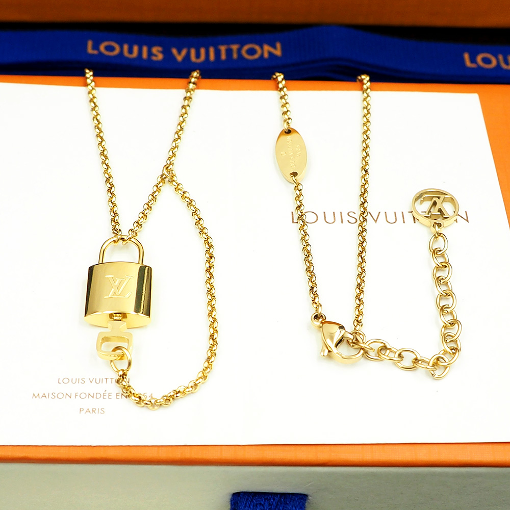 Louis Vuitto LV Locky Necklace   - PerfectKickZ