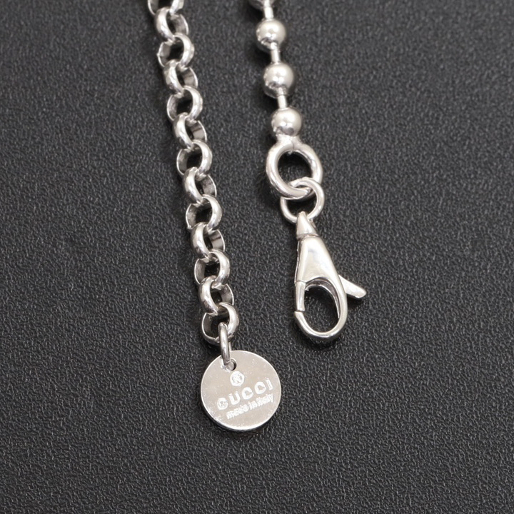Gucci Interlocking G Necklace In Silver - PerfectKickZ