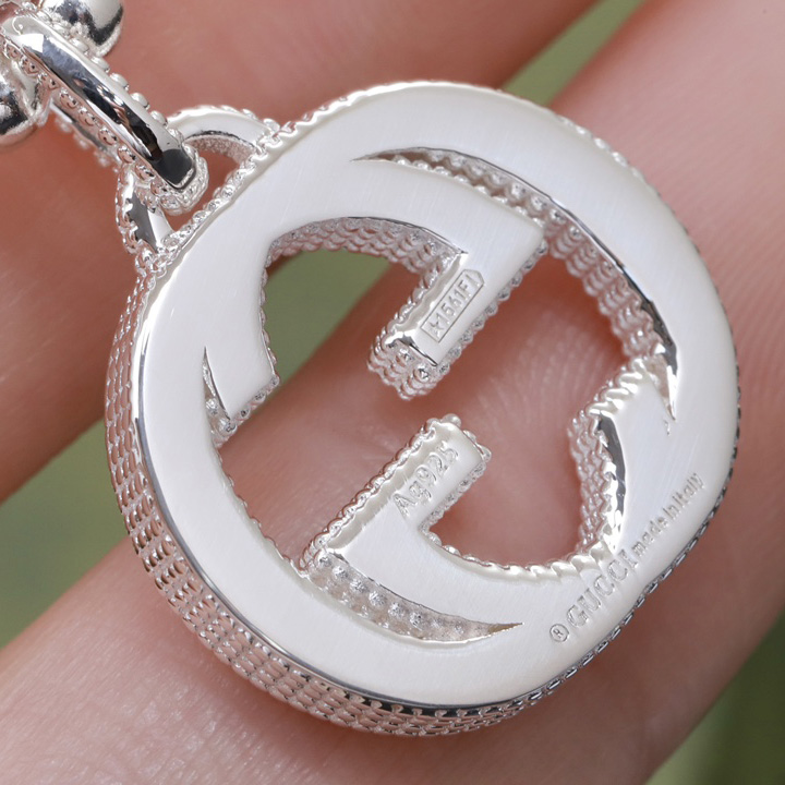 Gucci Interlocking G Necklace In Silver - PerfectKickZ