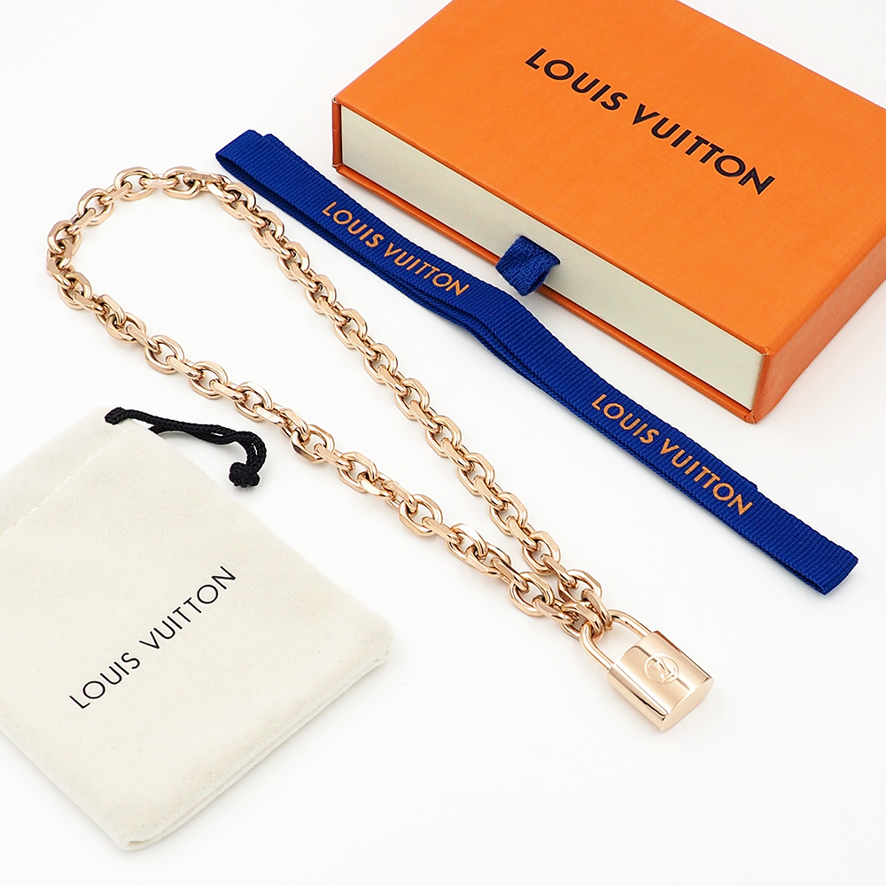 Louis Vuitto LV Edge Cadenas Necklace   - PerfectKickZ