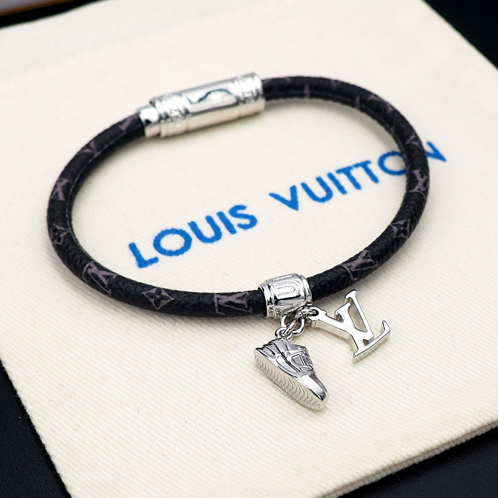 Louis Vuitto LV Icon Trainer Leather Bracelet   M8343 - PerfectKickZ