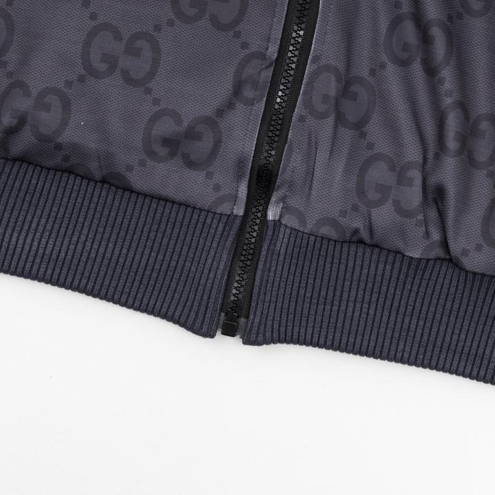 Gucci Jumbo GG Zip Jacket With Web - PerfectKickZ