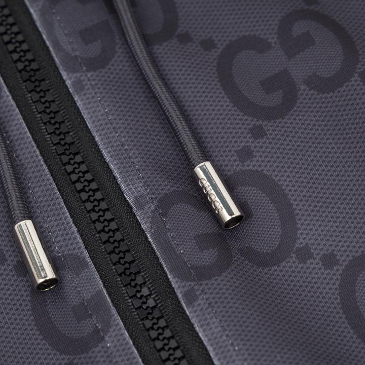 Gucci Jumbo GG Zip Jacket With Web - PerfectKickZ
