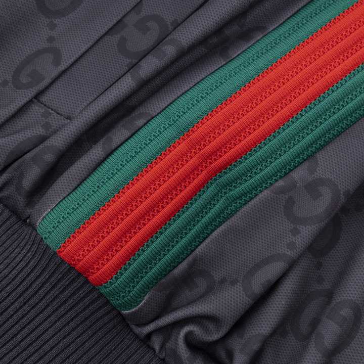 Gucci Jumbo GG Zip Jacket With Web - PerfectKickZ