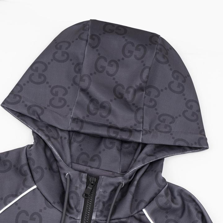 Gucci Jumbo GG Zip Jacket With Web - PerfectKickZ