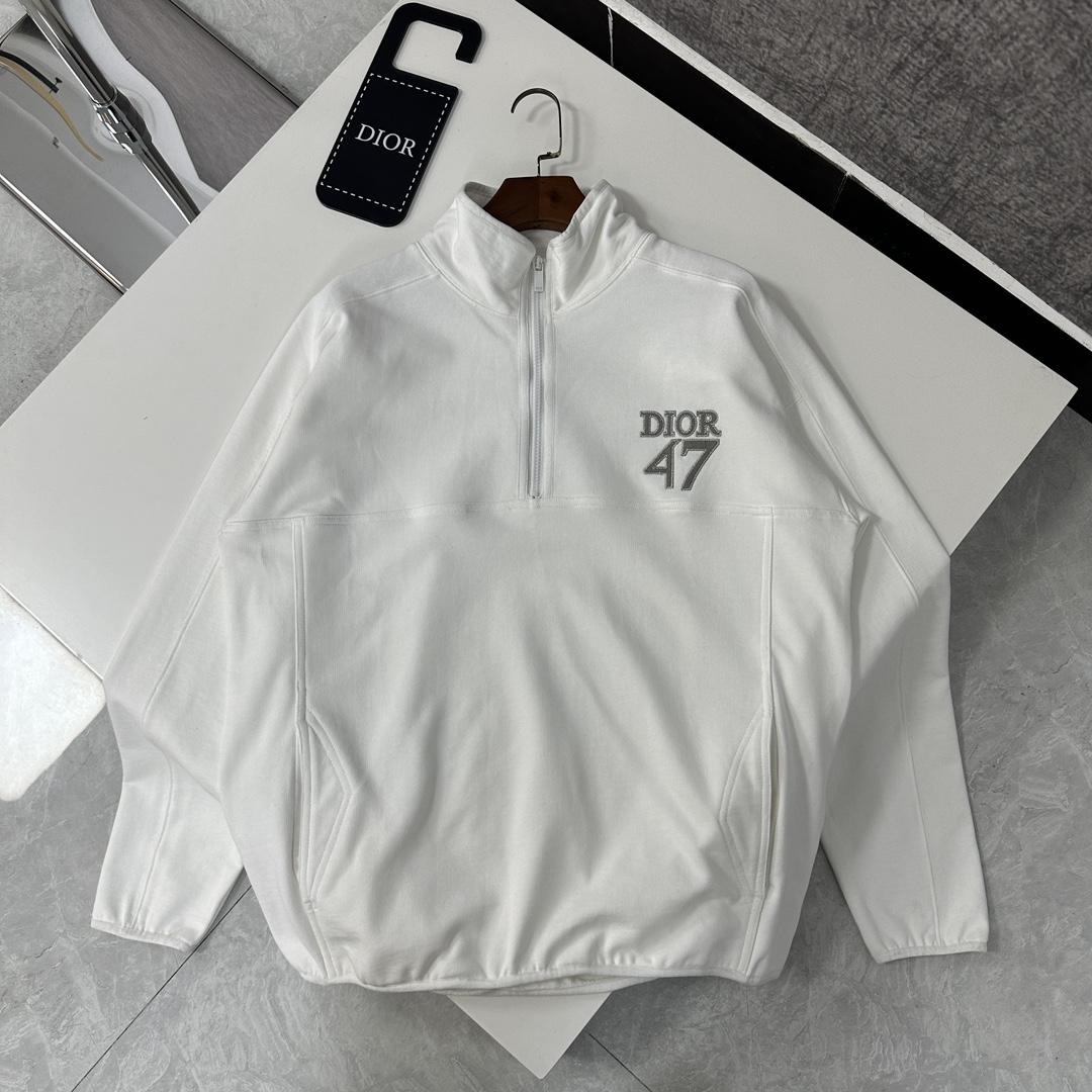 Dior Regular-fit Sweater With Stand Collar - PerfectKickZ