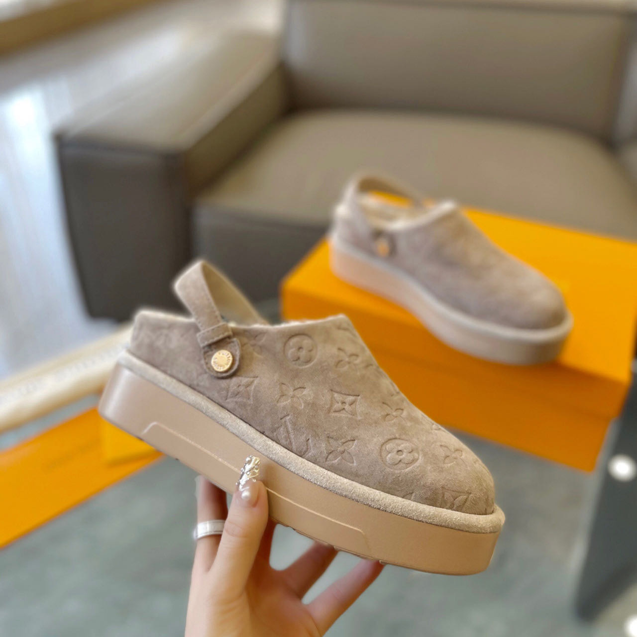 Louis Vuitton Aspen Platform Clog - PerfectKickZ