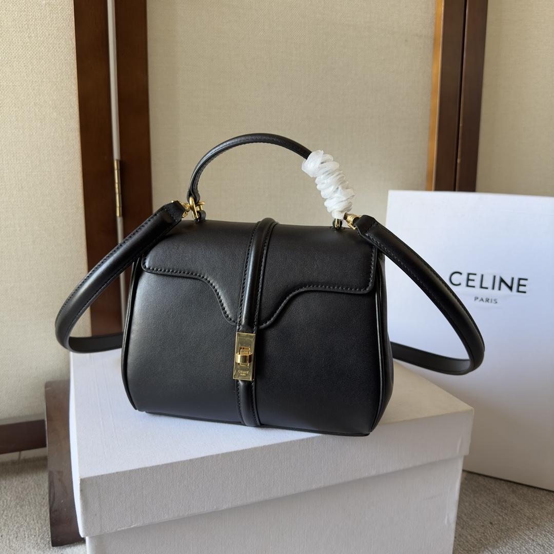 Celine Mini 16 In Satinated Calfskin - PerfectKickZ