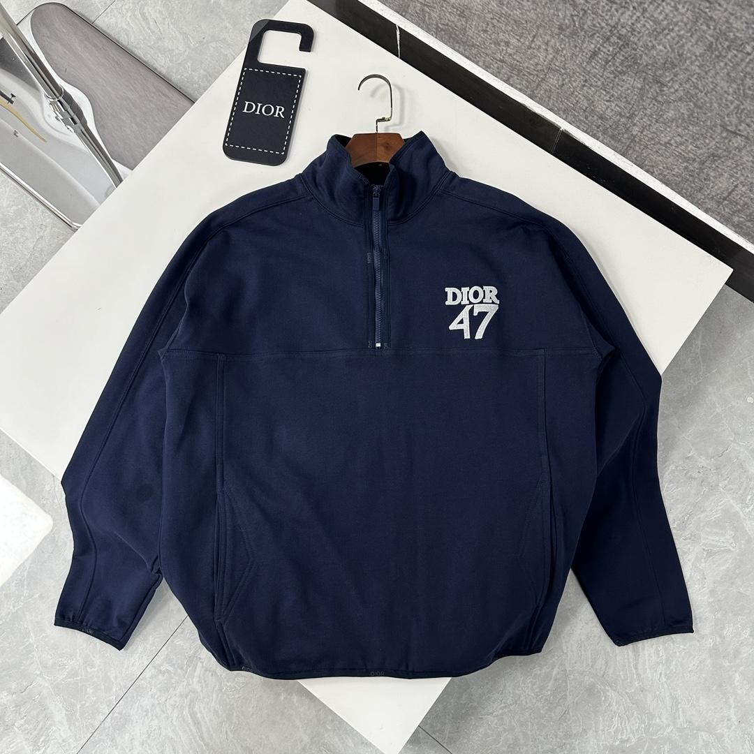 Dior Regular-fit Sweater With Stand Collar - PerfectKickZ