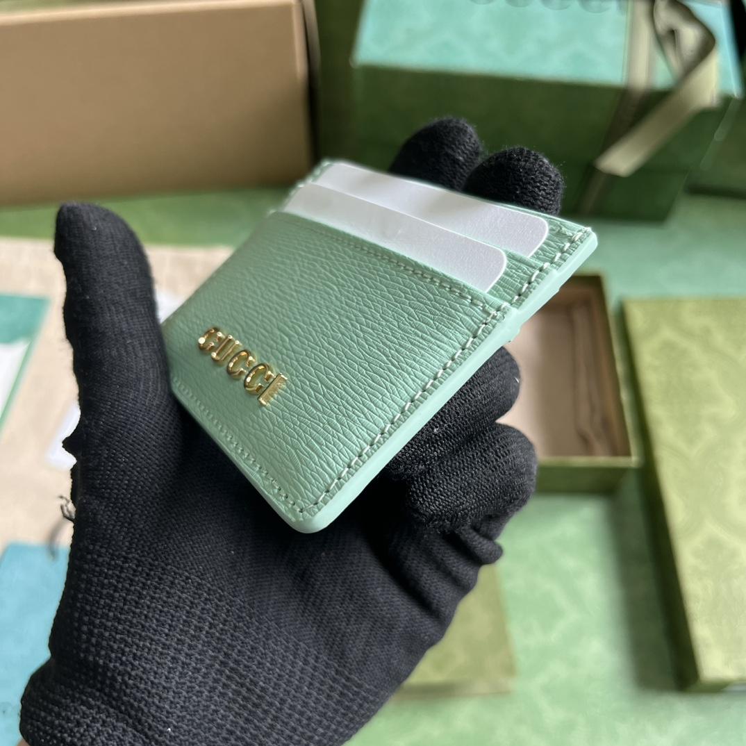 Gucci Card Case With Gucci Script - PerfectKickZ