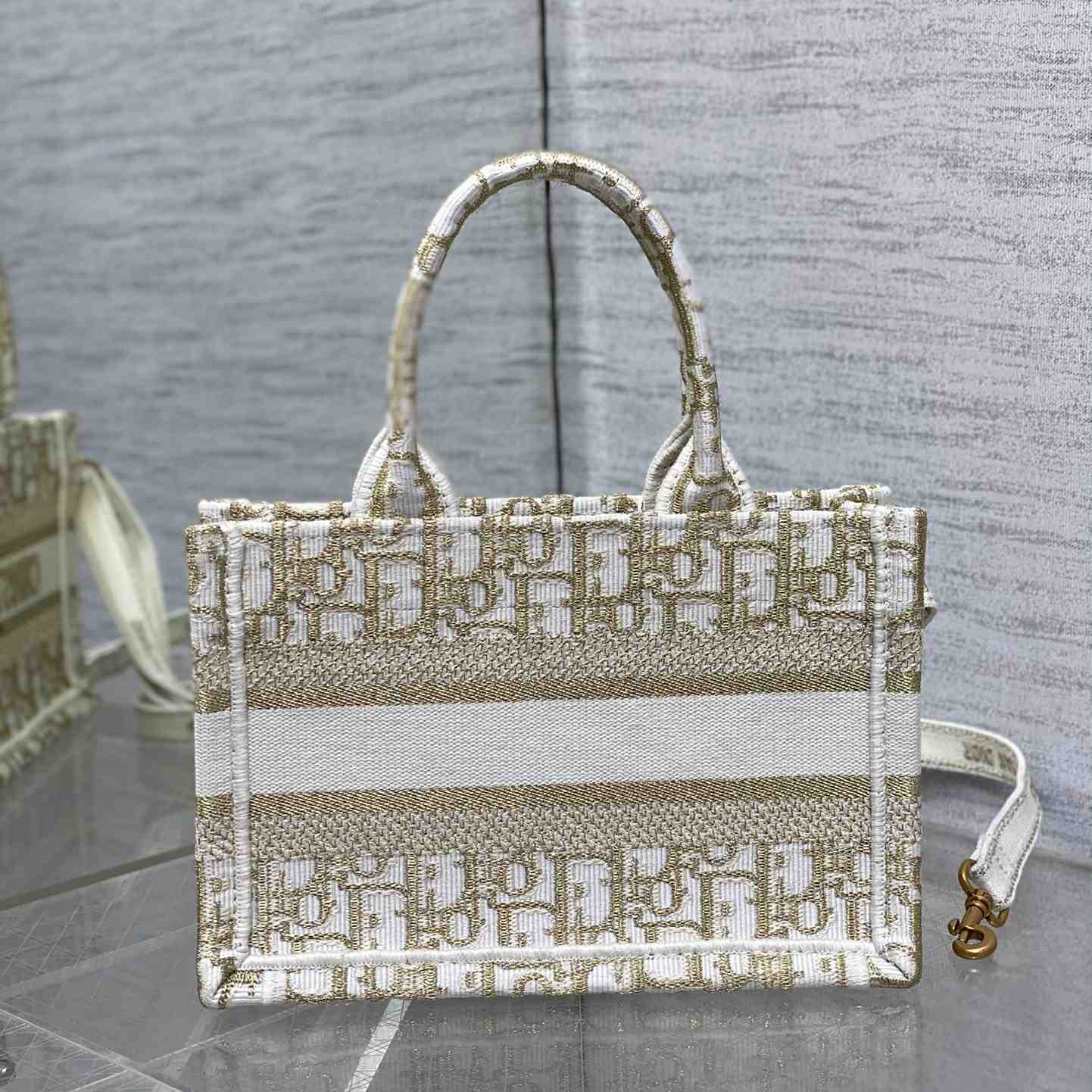 Dior Mini Dior Book Tote With Strap - PerfectKickZ