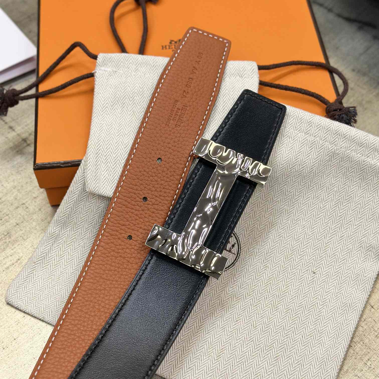 Hermes Quizz H2O Belt buckle & Reversible Leather Strap 38 mm - PerfectKickZ