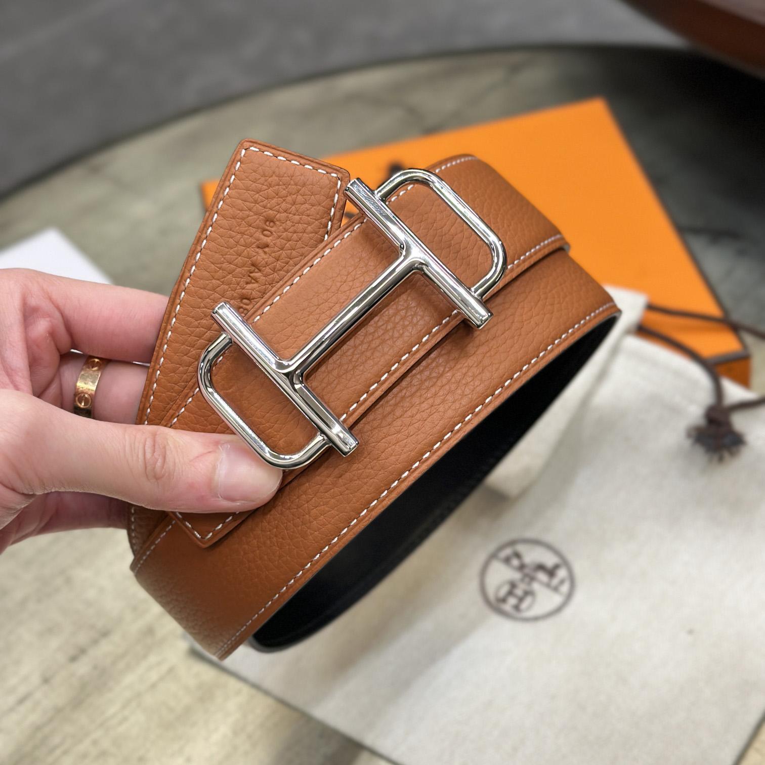 Hermes Royal Belt Buckle & Reversible Leather Strap 38 mm - PerfectKickZ