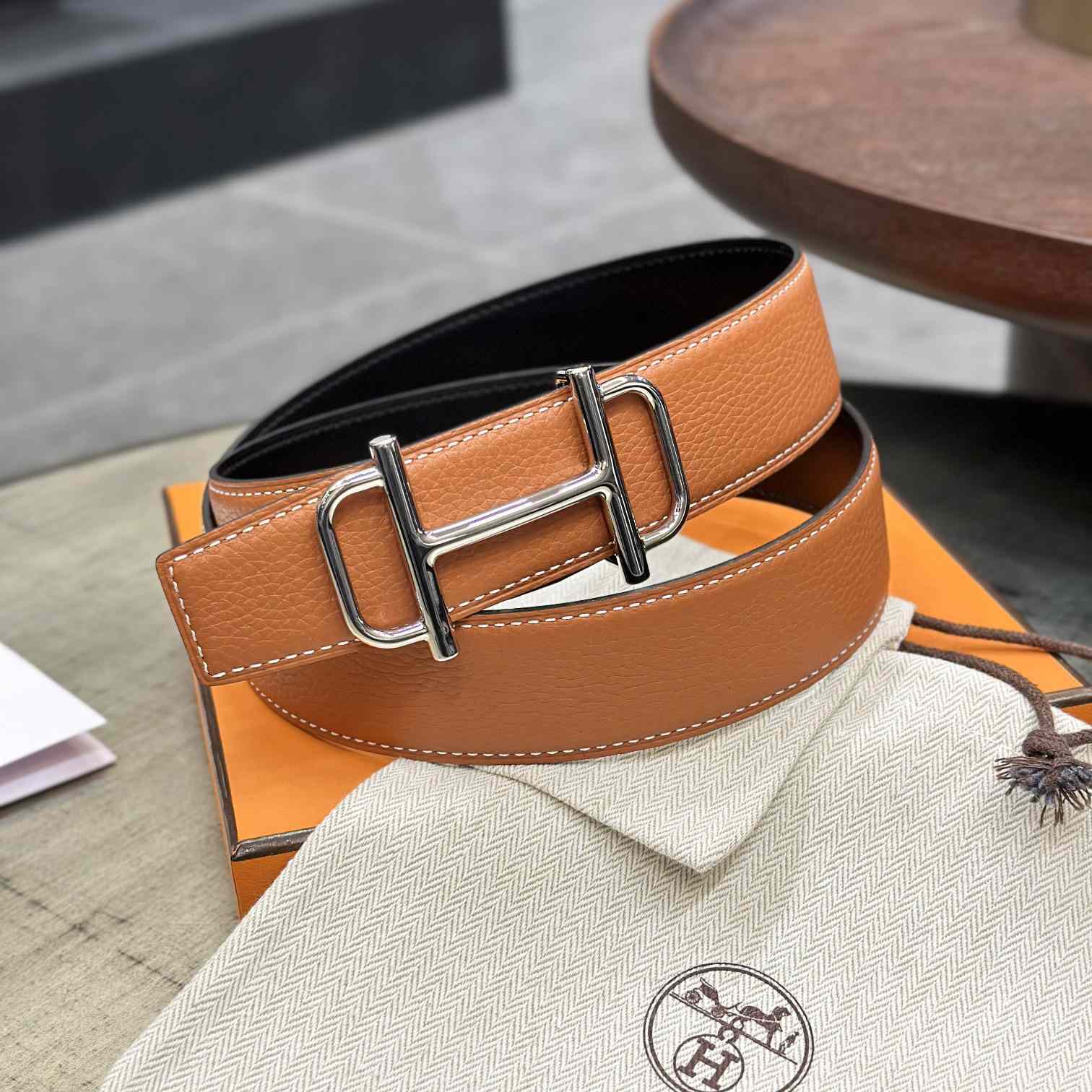 Hermes Royal Belt Buckle & Reversible Leather Strap 38 mm - PerfectKickZ