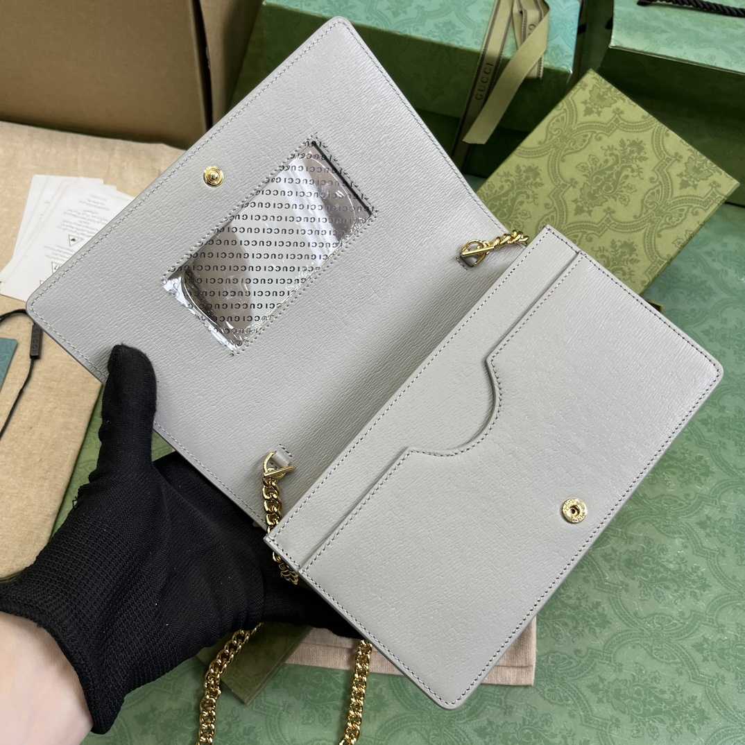 Gucci Chain Wallet With Gucci Script (12.5x 20x 4cm) - PerfectKickZ