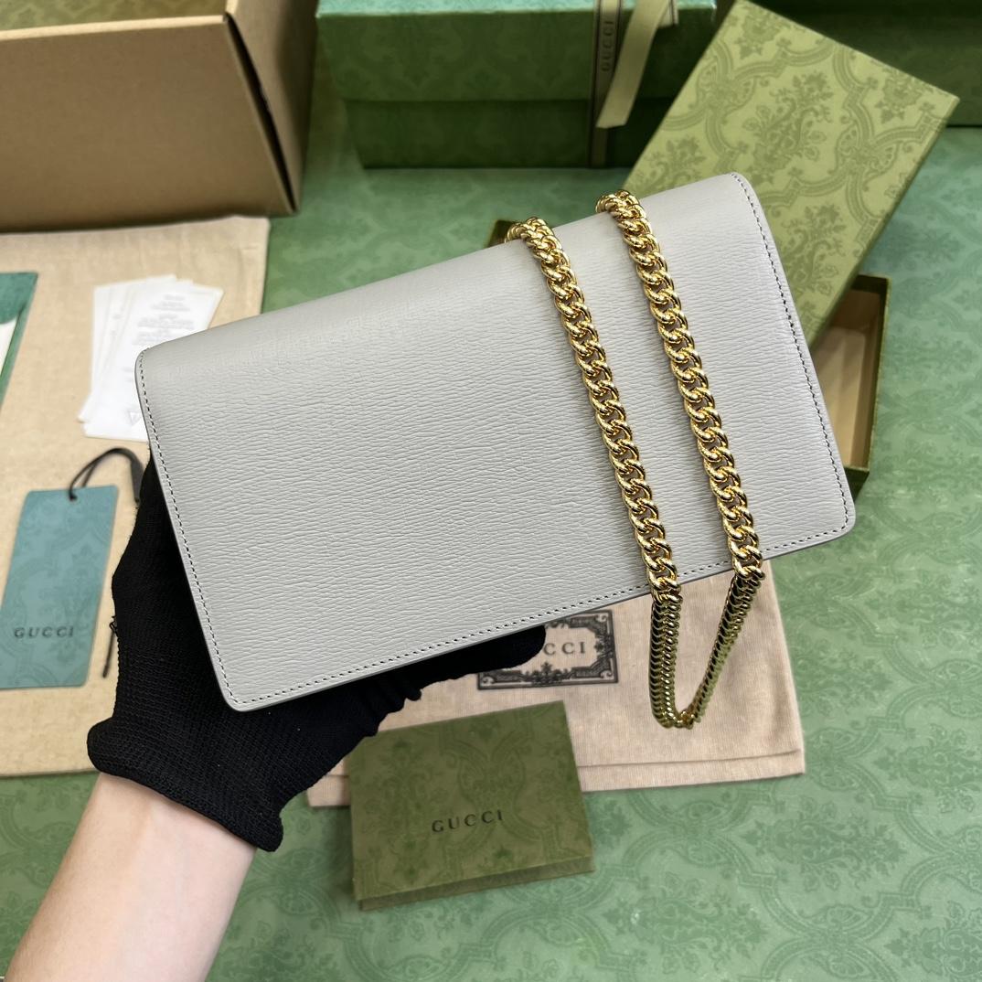 Gucci Chain Wallet With Gucci Script (12.5x 20x 4cm) - PerfectKickZ