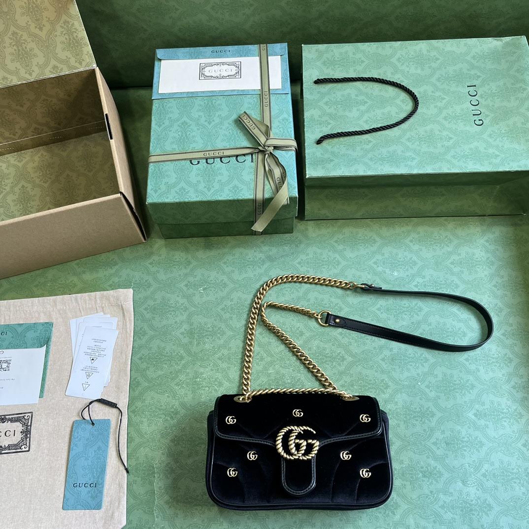 Gucci GG Marmont Mini Shoulder Bag - PerfectKickZ