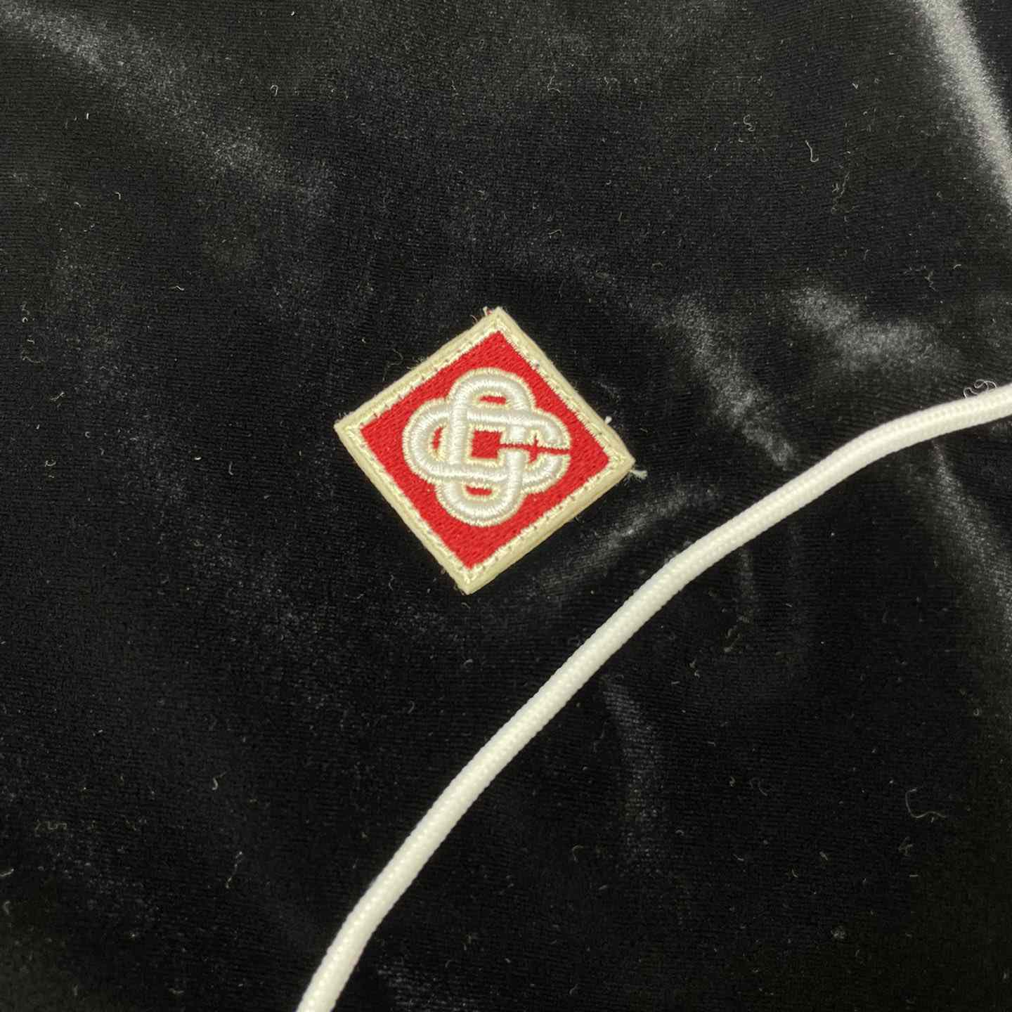 Casablanca Laurel Logo Patch Zipped Track Jacket - PerfectKickZ