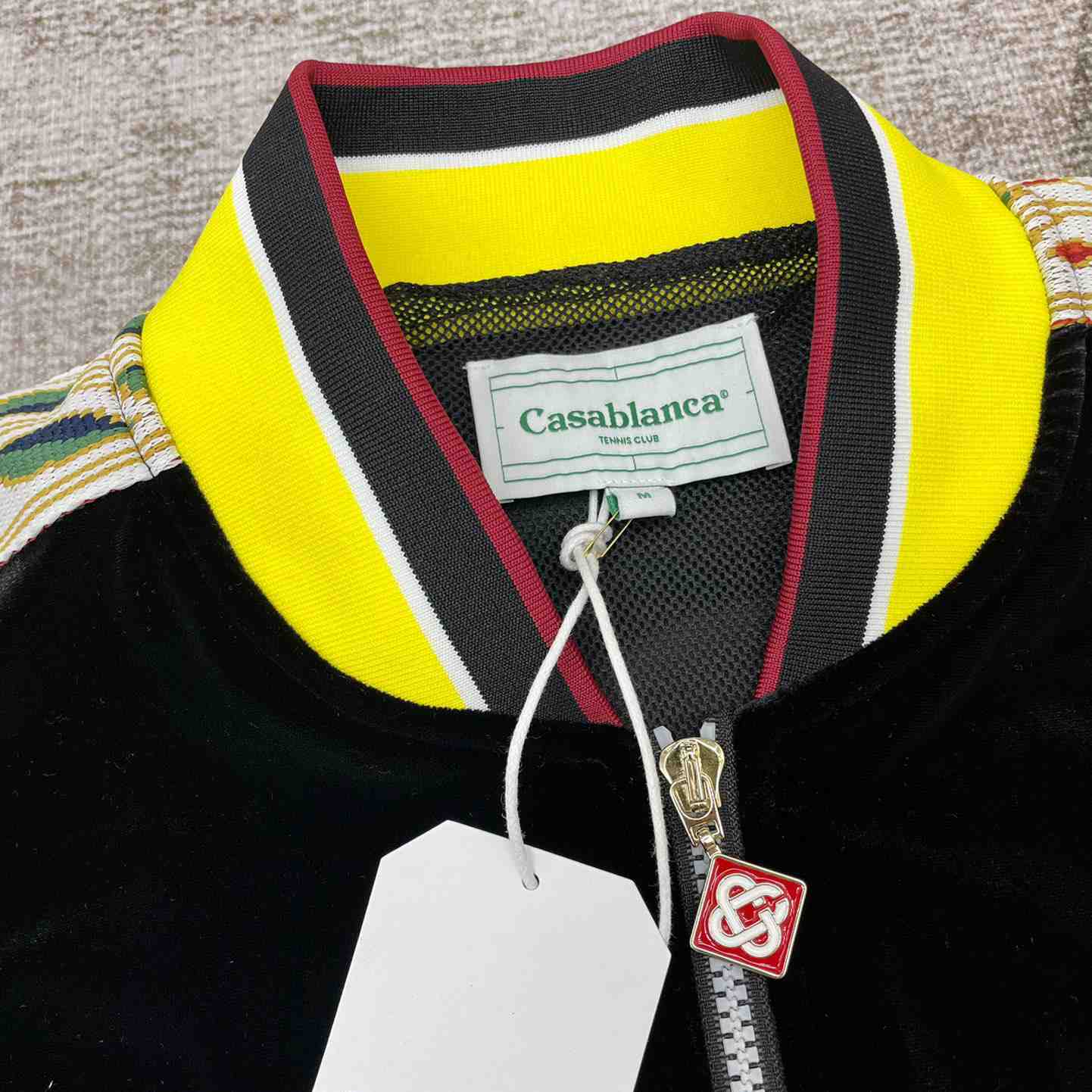 Casablanca Laurel Logo Patch Zipped Track Jacket - PerfectKickZ