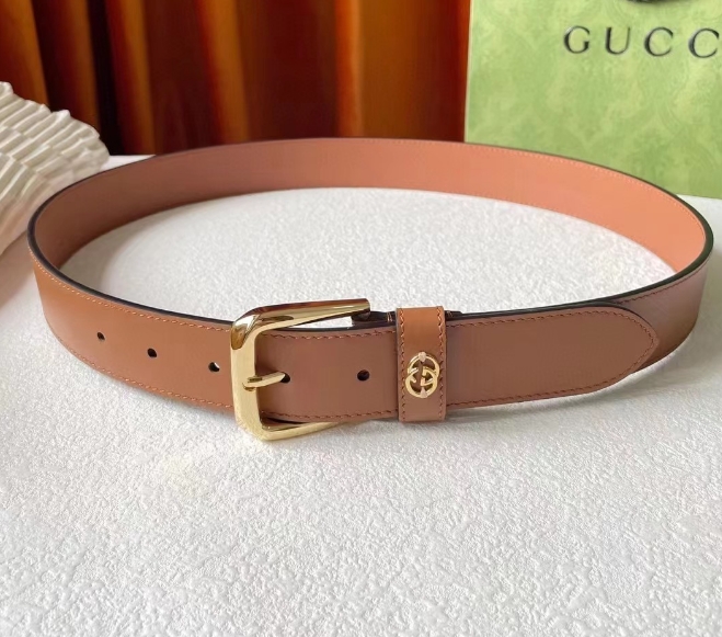 Gucci Belt With Square Buckle And Interlocking G - PerfectKickZ