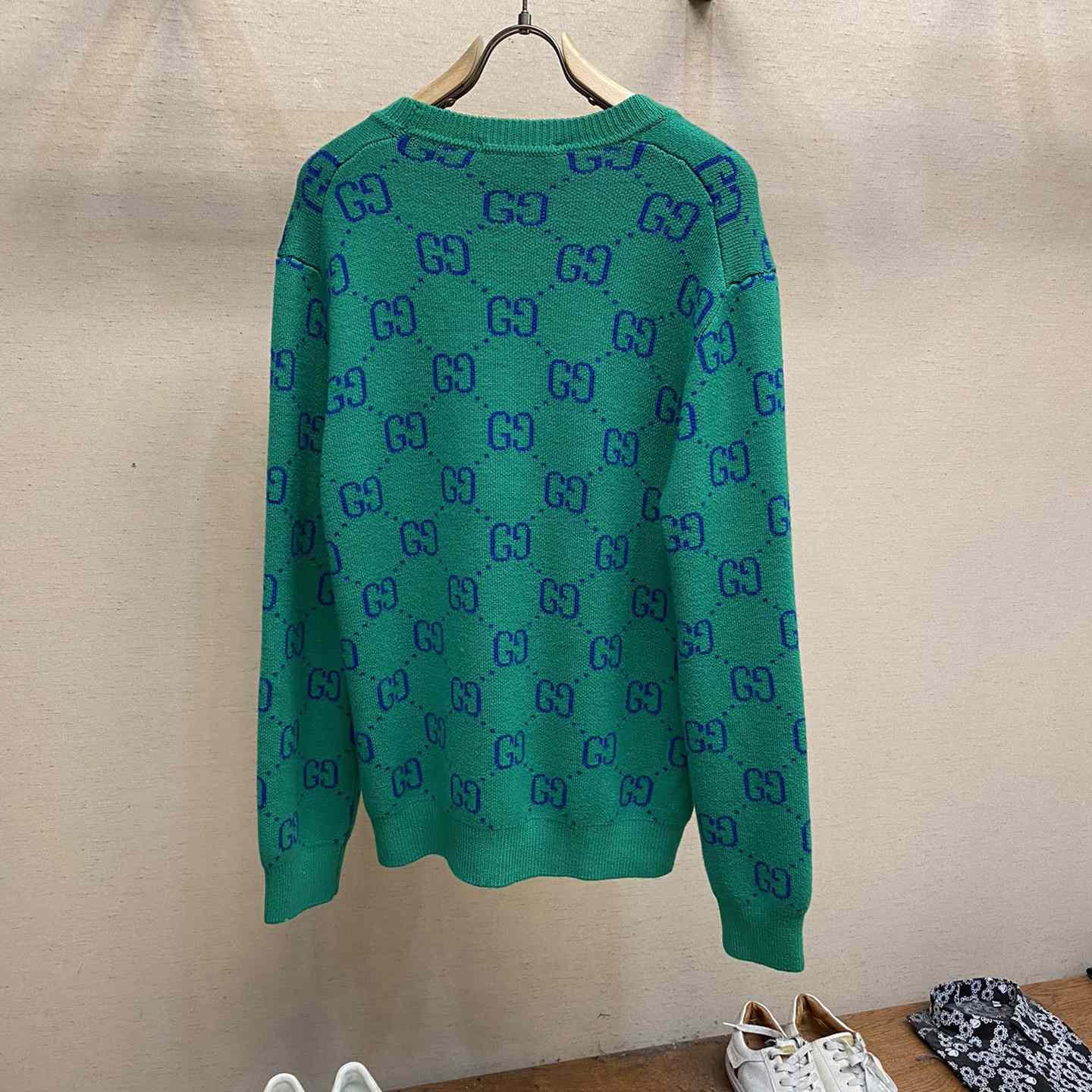 Gucci Green Knit GG Cardigan  - PerfectKickZ