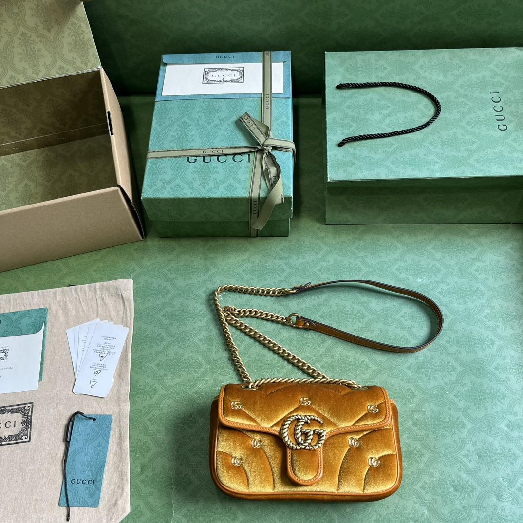 Gucci GG Marmont Mini Shoulder Bag - PerfectKickZ