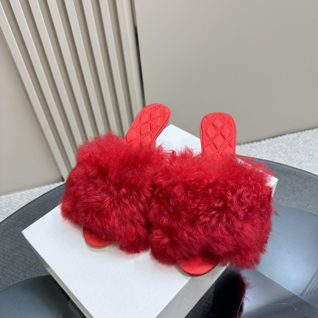Burberry Shearling Minnie Mules - PerfectKickZ