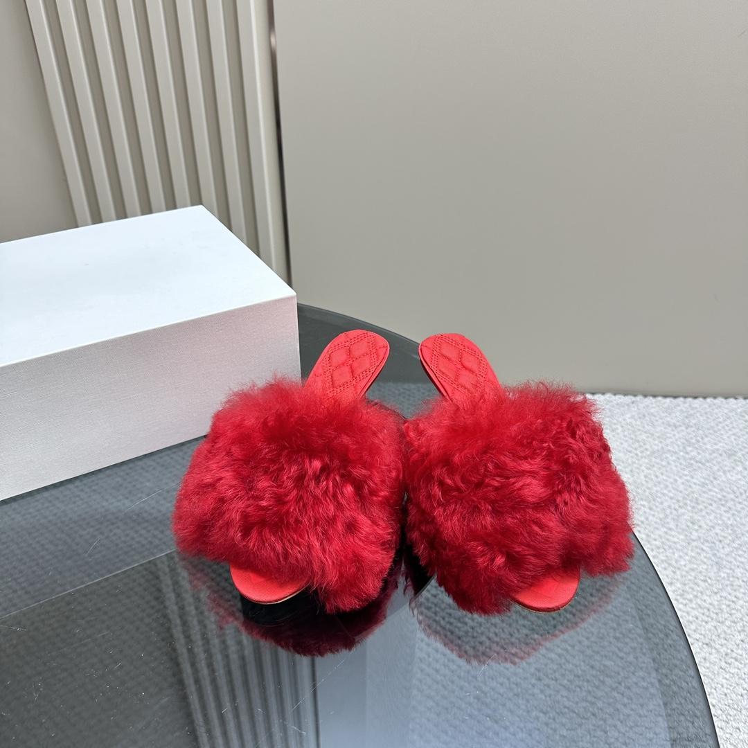 Burberry Shearling Minnie Mules - PerfectKickZ