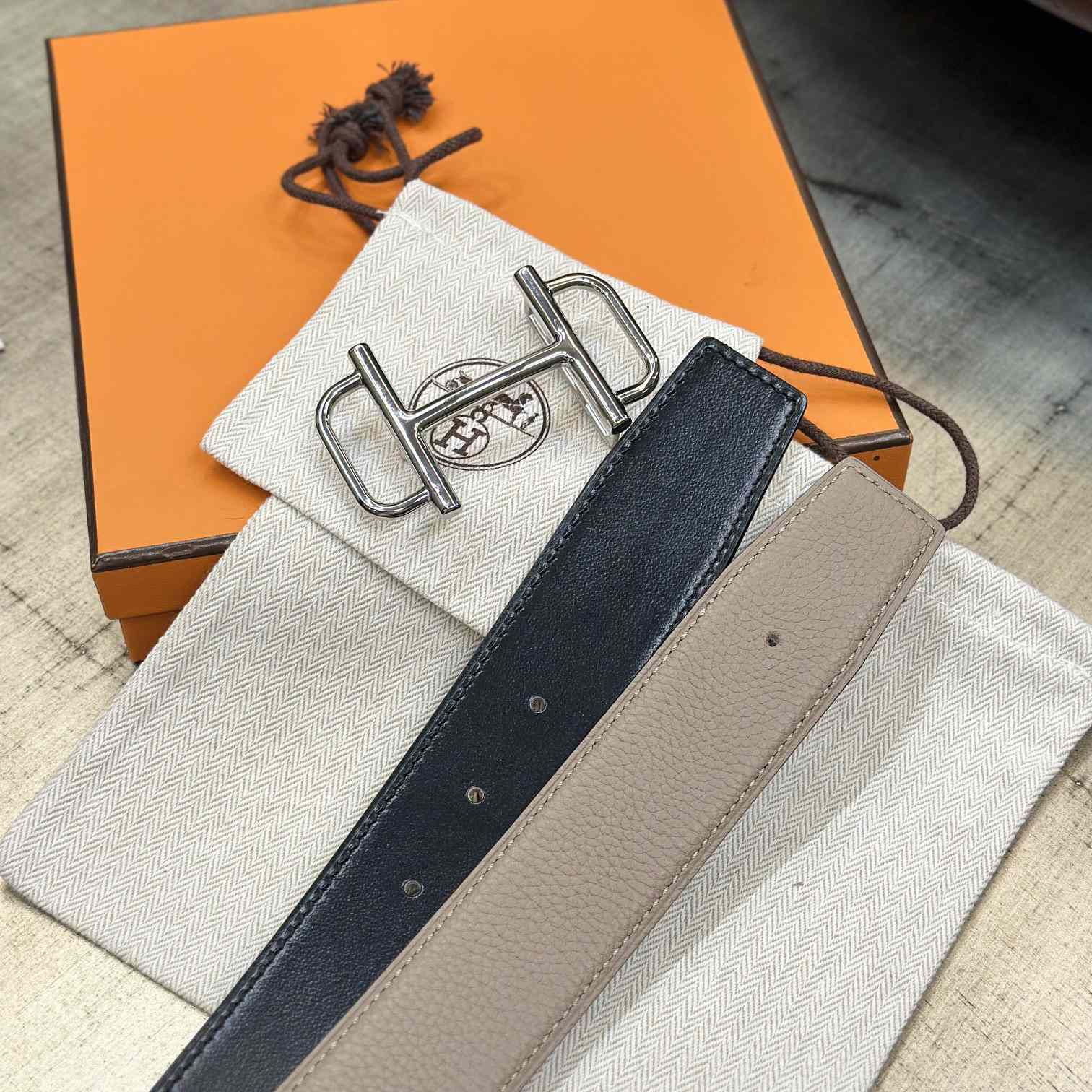 Hermes Royal Belt Buckle & Reversible Leather Strap 38 mm - PerfectKickZ