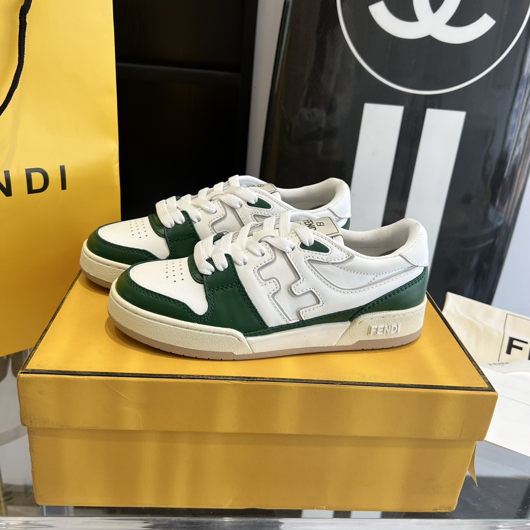 Fendi Fendi Match White Leather Low-tops Sneakers - PerfectKickZ