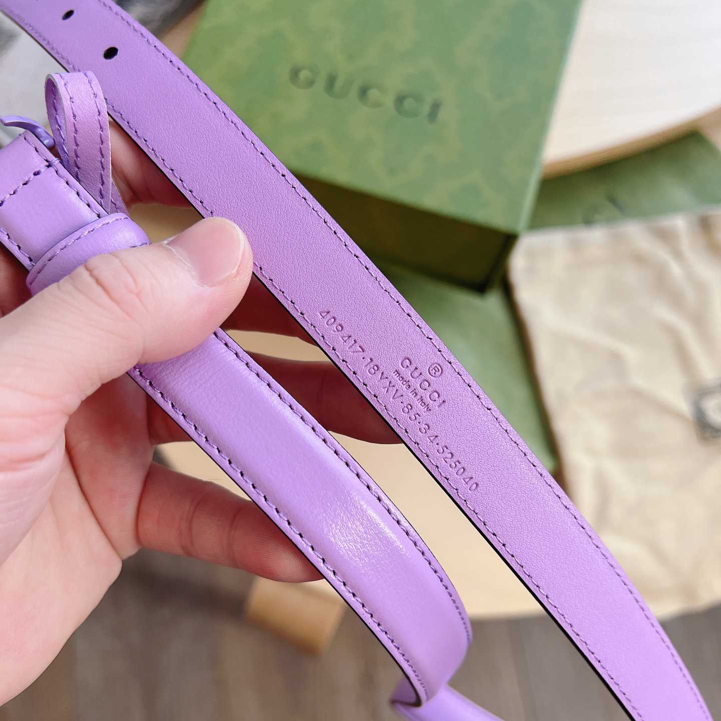 Gucci GG Marmont Reversible Thin Belt - 