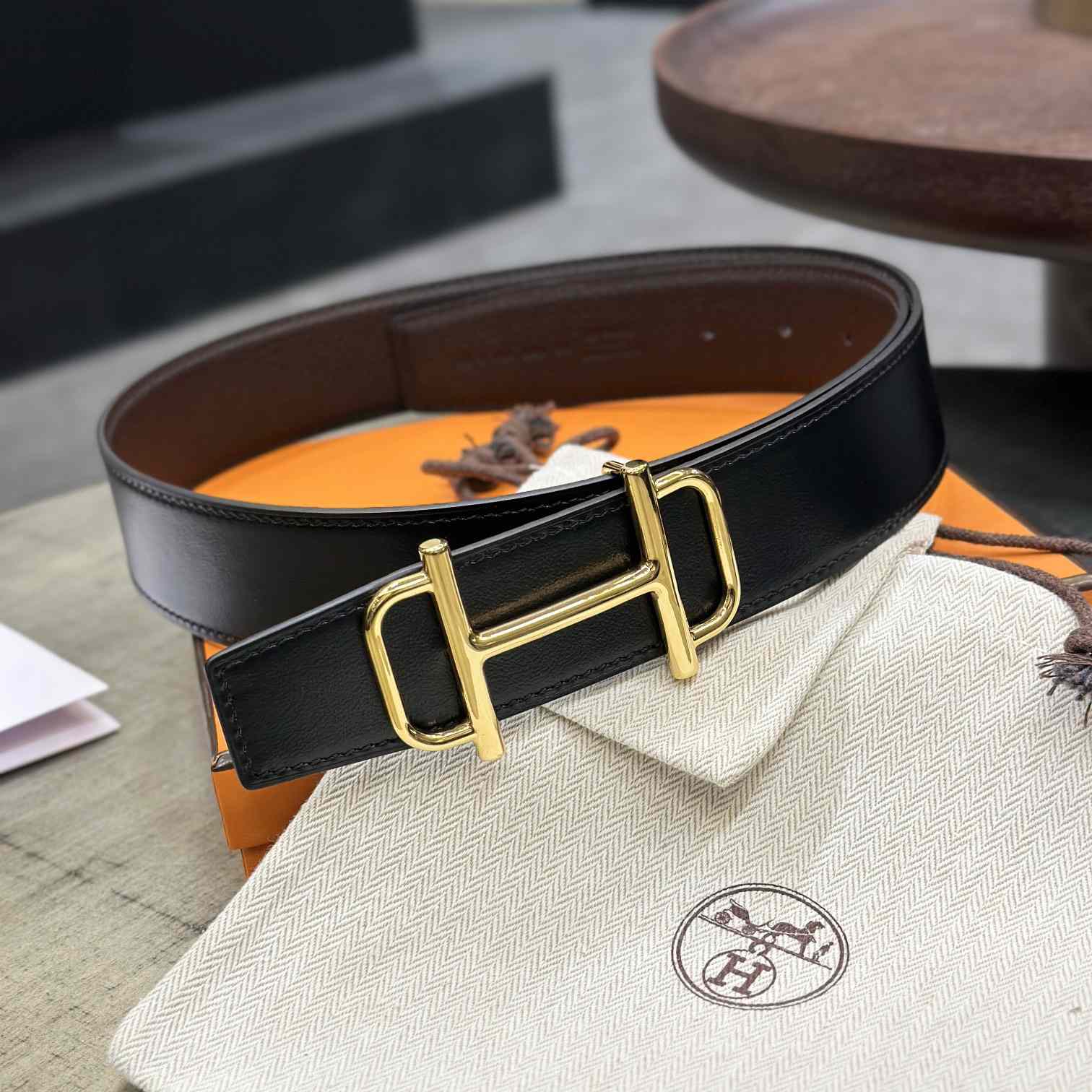 Hermes Royal Belt Buckle & Reversible Leather Strap 38 mm - PerfectKickZ