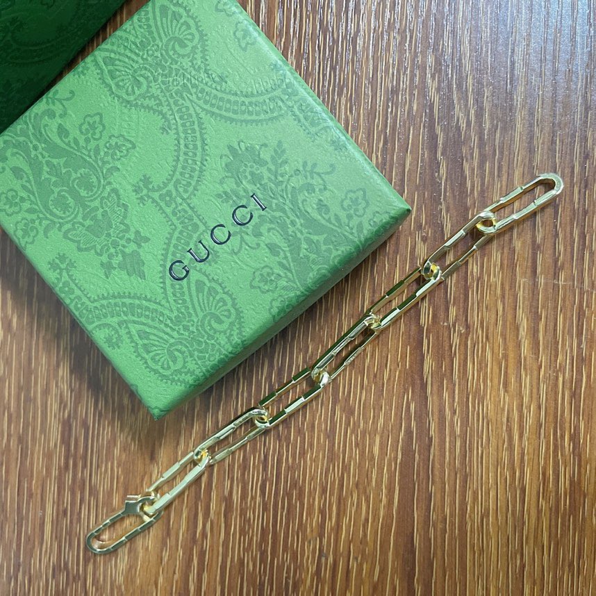 Gucci Link To Love Wide Chain Bracelet - PerfectKickZ