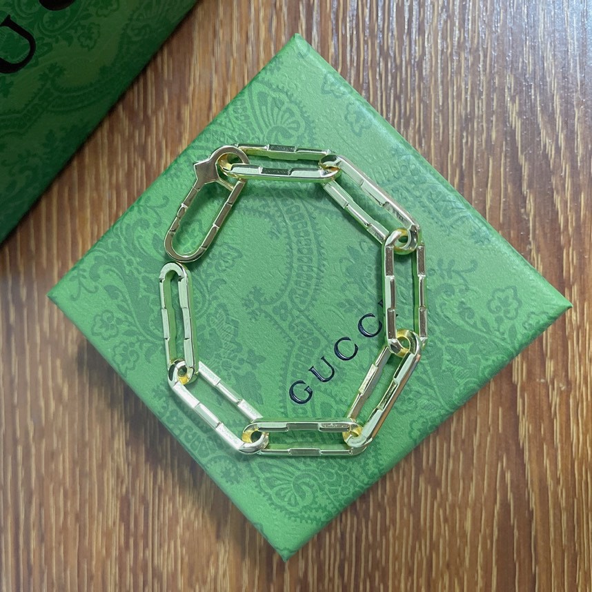 Gucci Link To Love Wide Chain Bracelet - PerfectKickZ