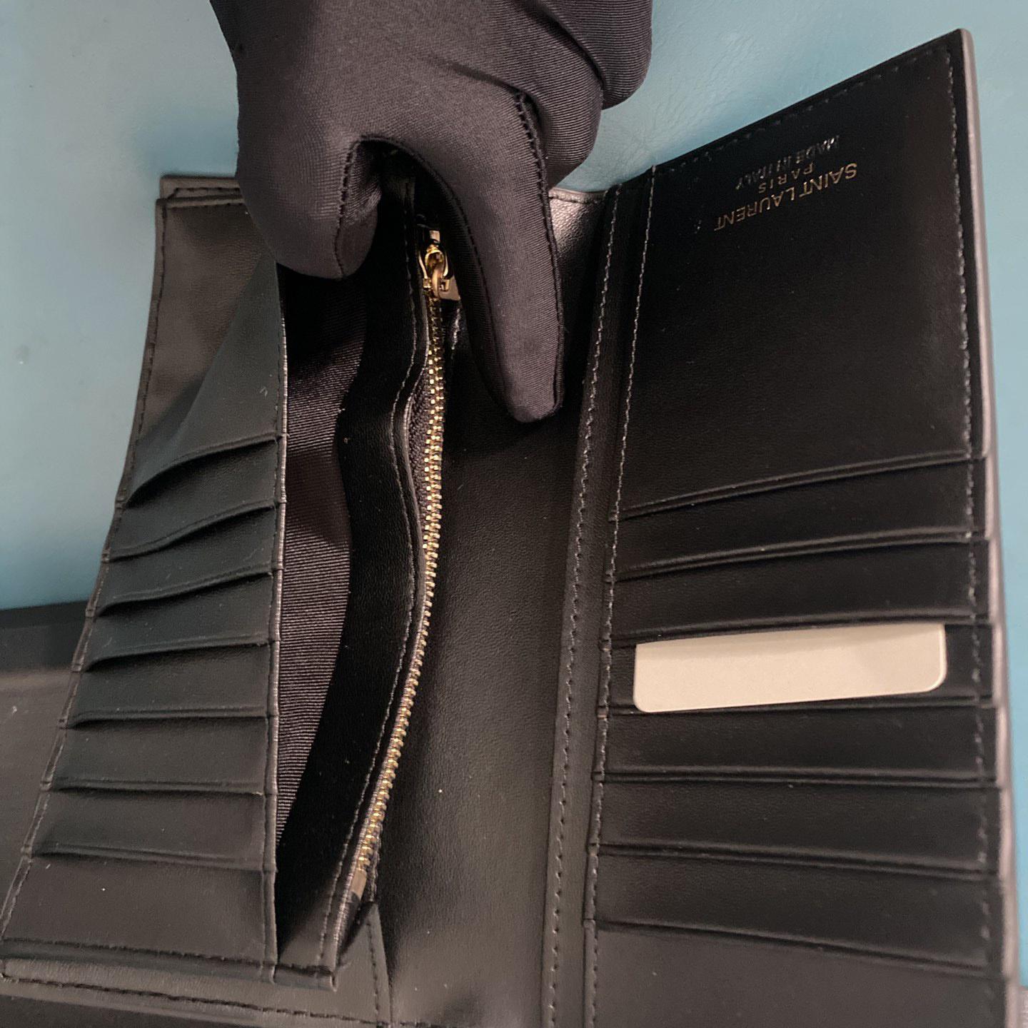 Saint Laurent Monogram Embossed Pouch  (18-12-2.5cm) - PerfectKickZ